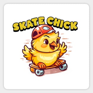 Funny Skate Chick Magnet